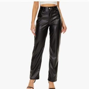 BRAND NEW Faux black leather pants